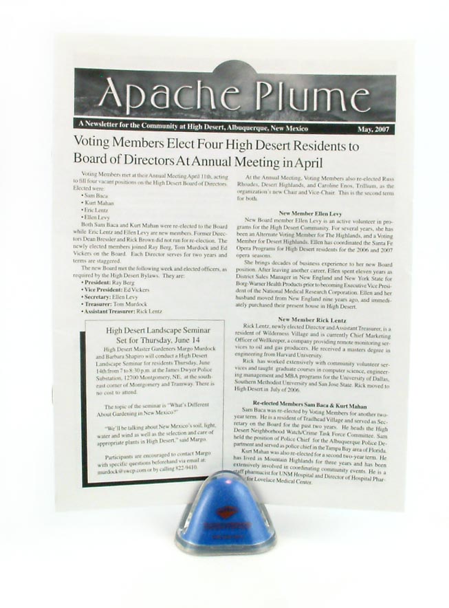 one color newsletter